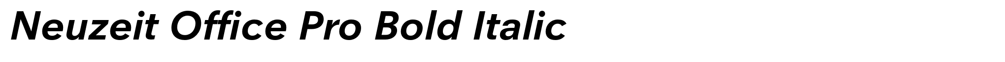 Neuzeit Office Pro Bold Italic image